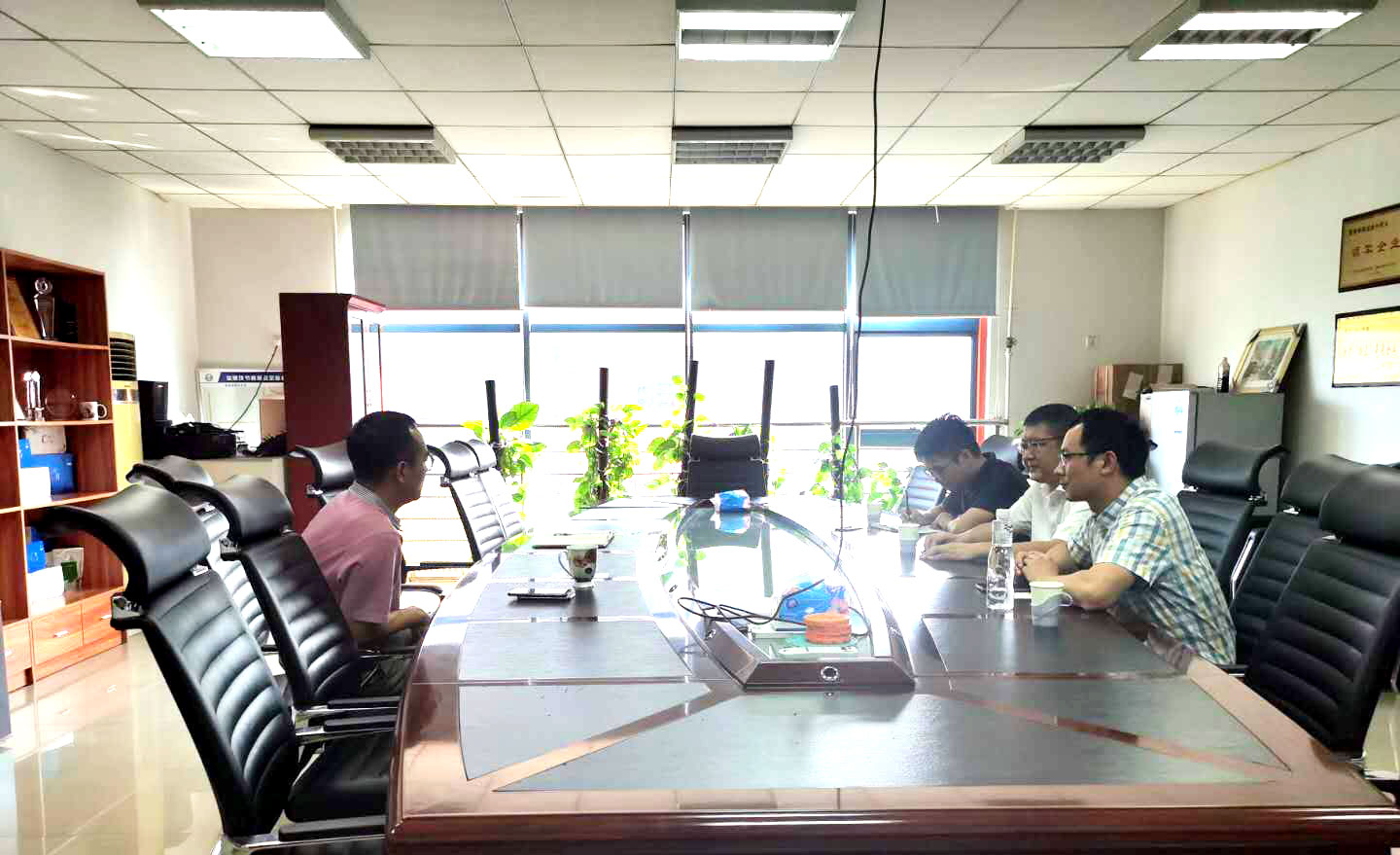 浙江省新昌縣招商團(tuán)隊(duì)來(lái)訪(fǎng)天美生物招商引資